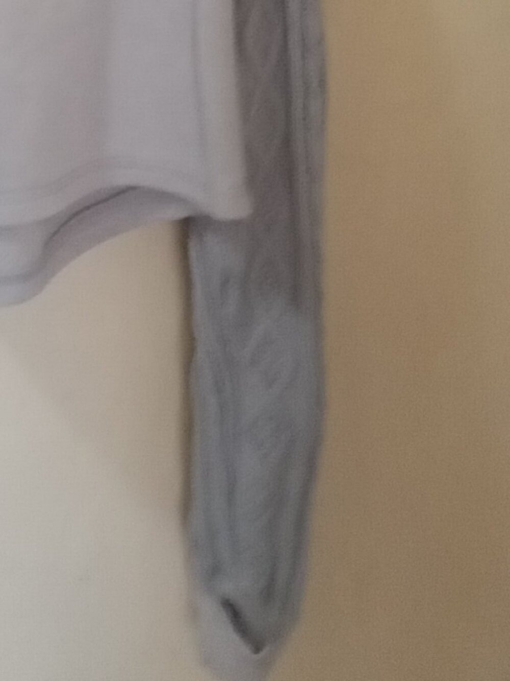 Free People Movement Sz S light blue very cropped Sweater - cable knit sleeves - Picture 4 of 5